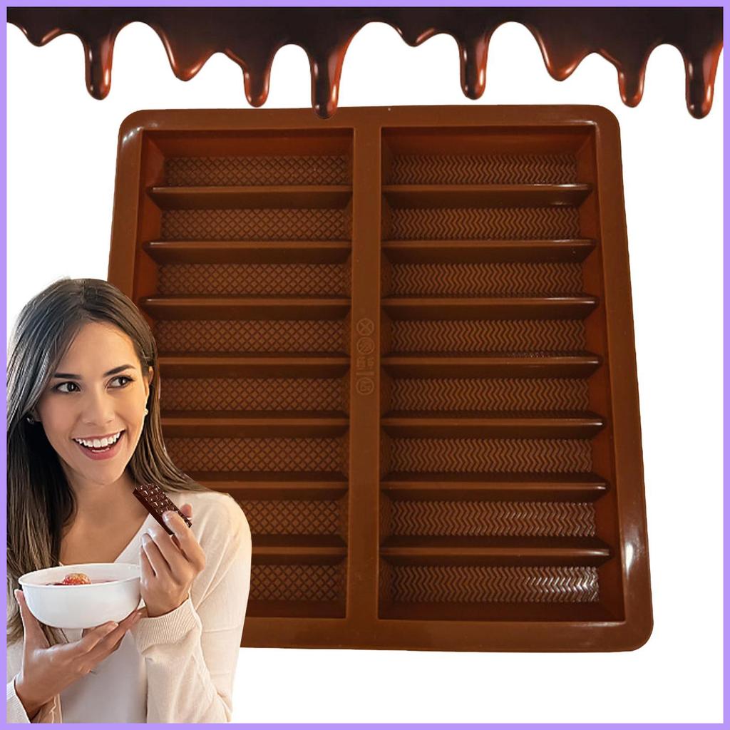 ซิลิโคนช็อกโกแลตแม่พิมพ์ซิลิโคน Energy Bar Maker Gadget Energy Bar แม่พิมพ์สําหรับงานแต่งงานคริสต์มา