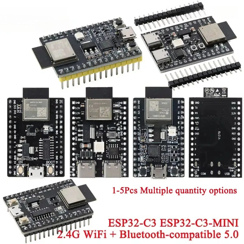 ESP32C3 ESP32-C3-MINI Dual Type-C Development Board 2.4G Wi-Fi ไร้สาย WIFI บลูทูธ-compat Ble 5.0 โมด