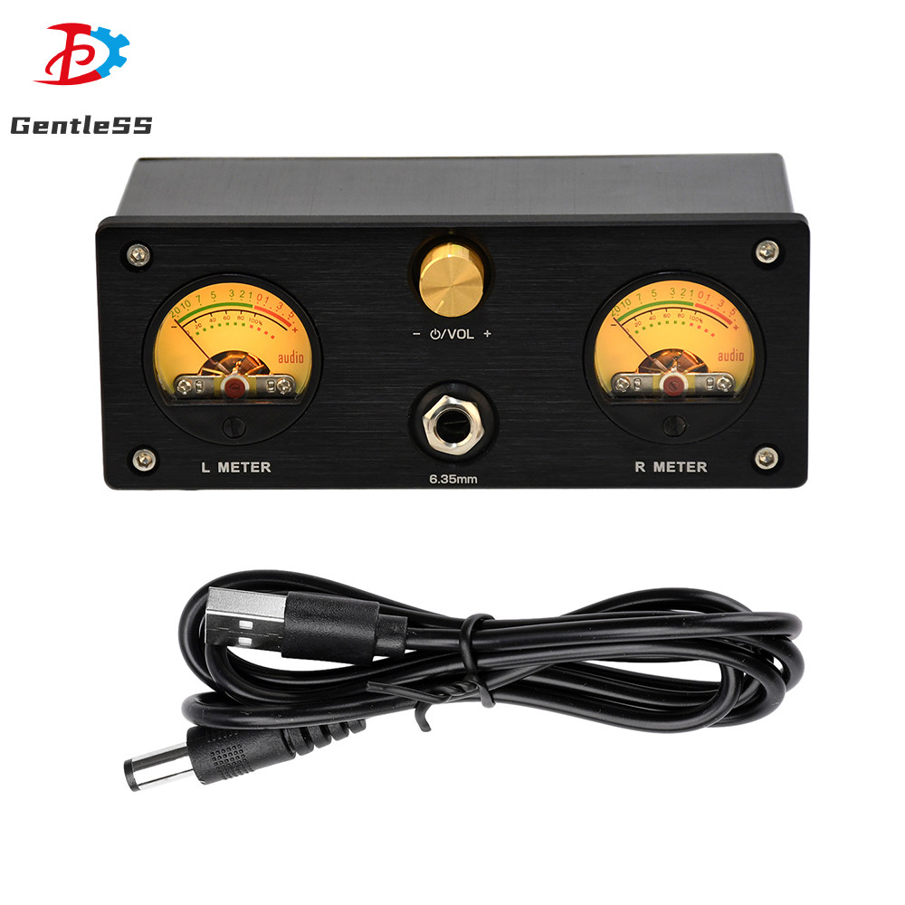 Xz-U6Pro VU Meter + หูฟัง Amp DC5V เครื่องขยายเสียงหูฟังเดสก์ท็อป Linear เครื่องขยายเสียง 6.35 มม./3