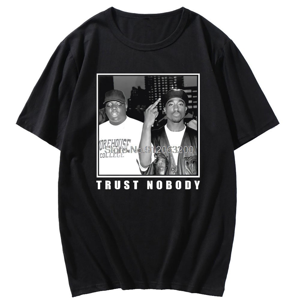 Gangsta Rap  Short Sleeve Men's Korean Fashion T-shirt Top Men  Gangsta  Tupac Shakur Fashion  T Shi