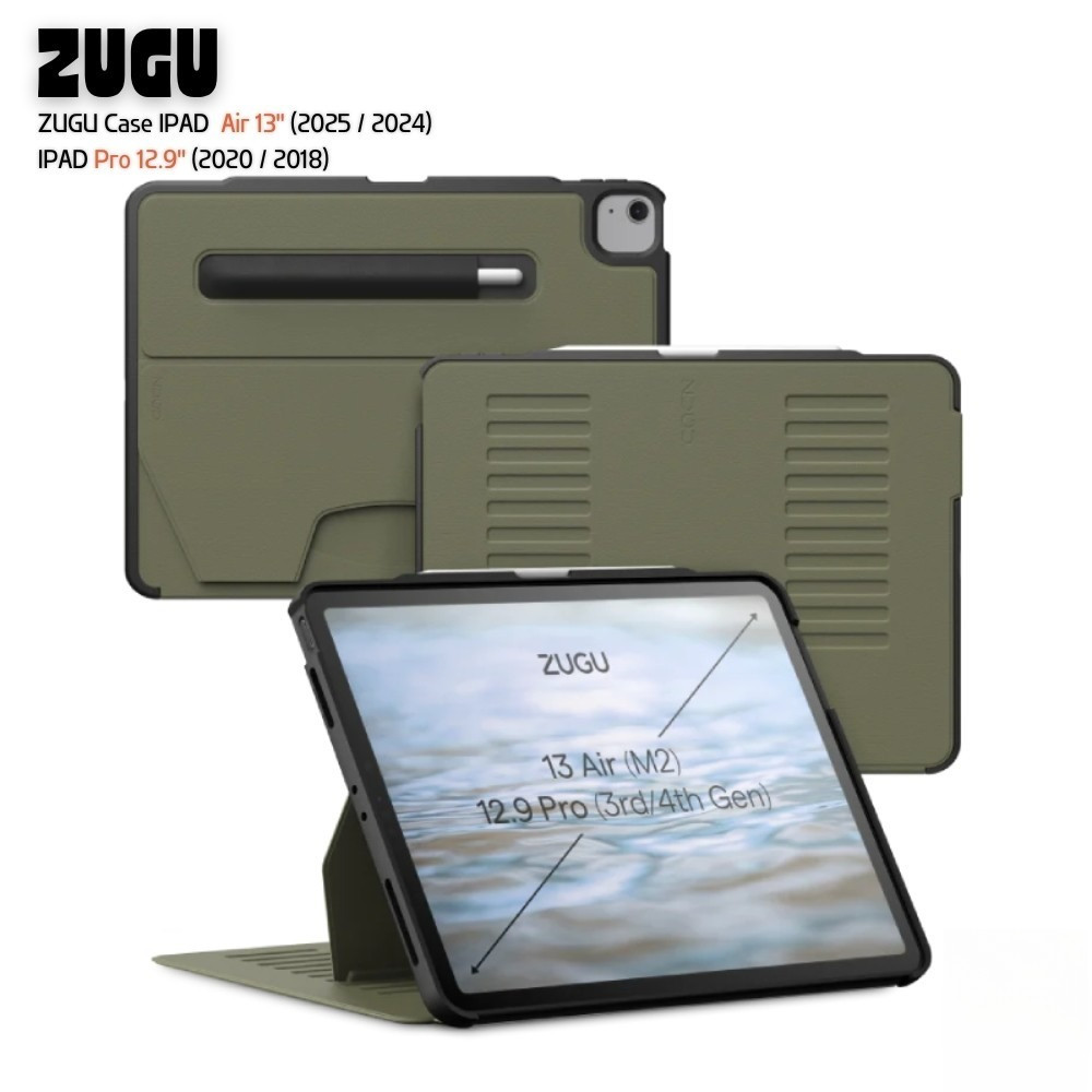 ZUGU Case เคสสำหรับ iPad Air 13" (2025 / 2024) / iPad Pro 12.9 " (2020 / 2018)