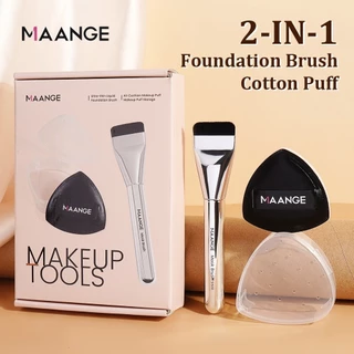 MAANGE แปรงทารองพื้น ความต้องการ รองพื้นพัฟแบบใช้คู่แบบเปียกและแห้งโดยเฉพาะแปรงเสริมความงามแบบแบน