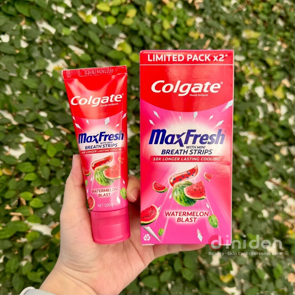 ((dinidon Shop)) COLGATE Maxfresh Watermelon Blast Toothpaste 100 G. แพ็คคู่