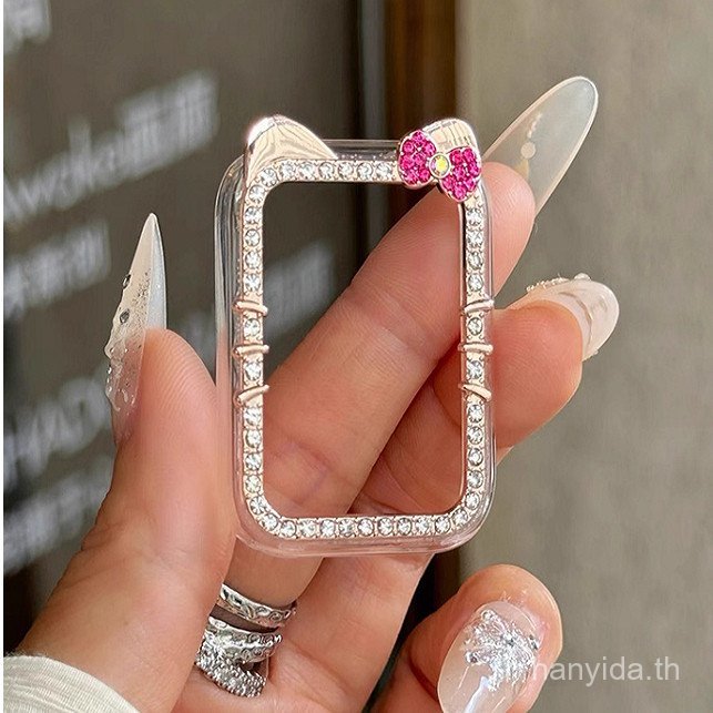 แมวน่ารักสําหรับHuawei Band 11 สายคล้องและHuawei Band 11 กรณีเพชร 11 ProกรณีBling 11 Proสายรัด 10 สาย/Huawei 8 Band
