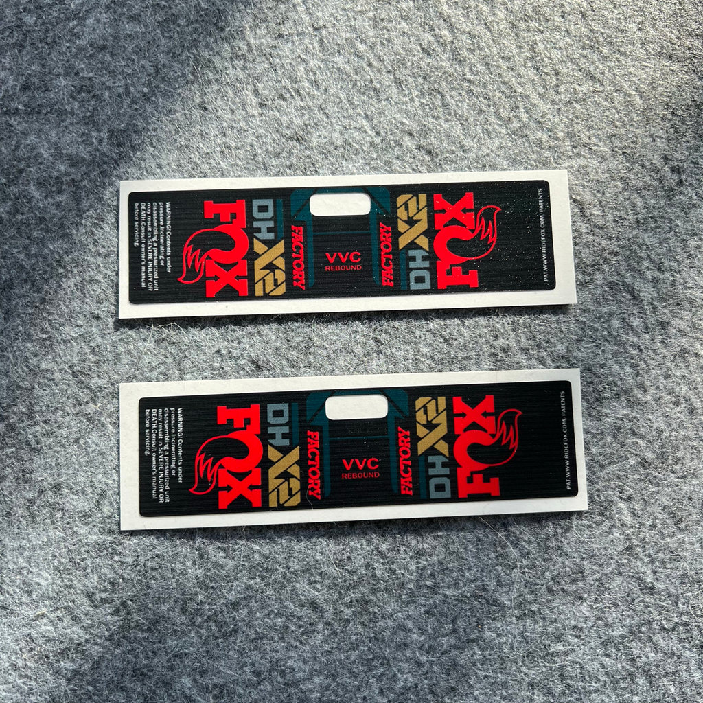 FOX FOX DHX2 จักรยานเสือภูเขาด้านหลังสติกเกอร์จักรยานจักรยาน DH ความเร็วลงโช้คอัพหลังรูปลอก