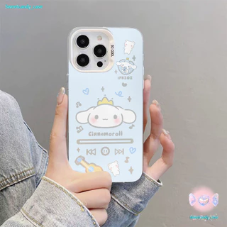 CODที่ไทย เคสสำหรับไอโฟน13 ลายแมวหมา ฟังเพลง เคสแข็งขาตั้งกระจก For IPhone17 16 13 12 11Pro MAX 14 15 XR XS 7/8 Plus SE2