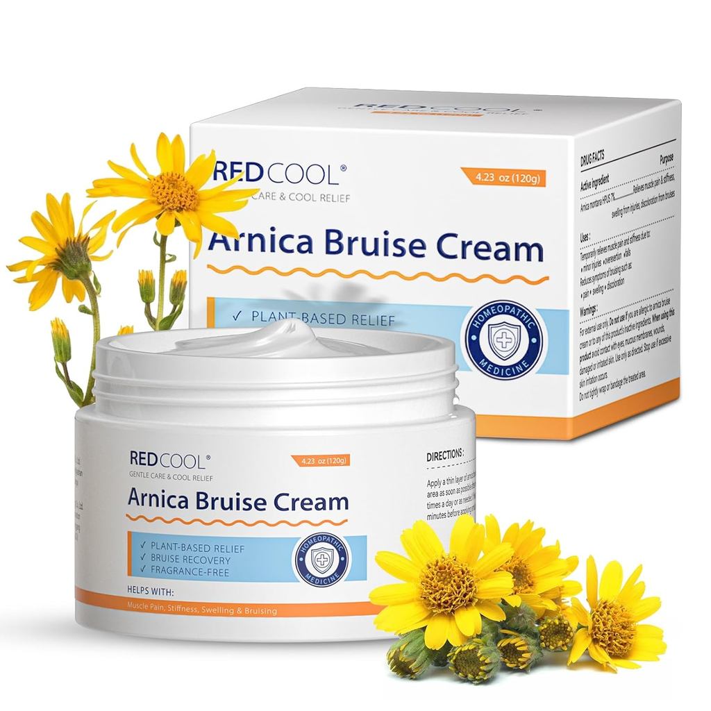 Arnica Cream ความแข็งแรงเป็นพิเศษสําหรับผิวบาง, Arnica Montana Cream with Vitamin K C & E, ครีมให้คว