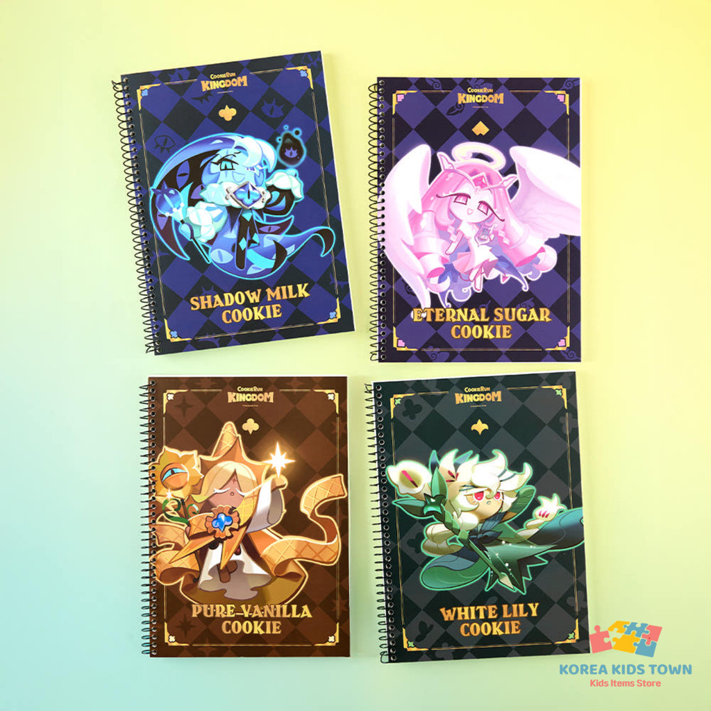 OFFICIAL Cookie Run Kingdom Spring Note B Type (Shadow Milk, Eternal Sugar, Pure Vanilla, White Lily)