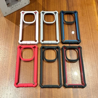 เคสโทรศัพท์สําหรับ Redmi Note 15 Pro / Note 11 13 14 Pro Plus 11s 4G 5G 2in1 Anti Drop เลนส์ HD โปร่งใสกลับปลอกเต็มฝาครอบป้องกัน