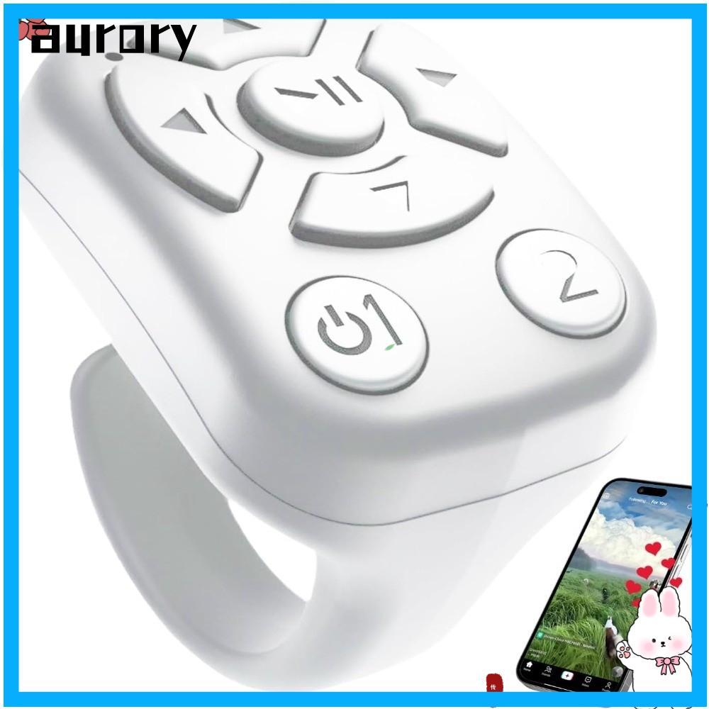 AURORY APP Scrolling Ring, Wireless Design Video Recording Bluetooth Remote, Lively Bluetooth Techno
