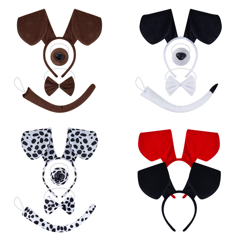New popular headbands available exclusively3z Children's hair accessories, cute dalmatian dog animal