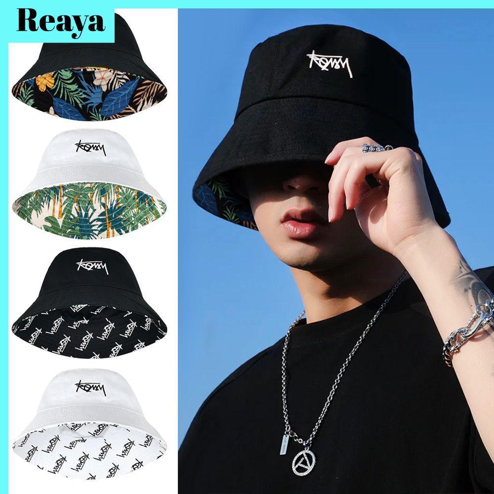 Reaya หมวกชายหาดฤดูใบไม้ผลิฤดูร้อนปานามาหมวกหมวกชาวประมงแบบพกพา