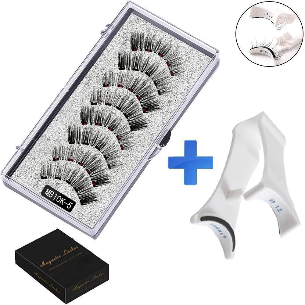 Magnetic False Eyelashes temu12y Magnetic thick false eyelashes, natural magnetic two-pair new eyela
