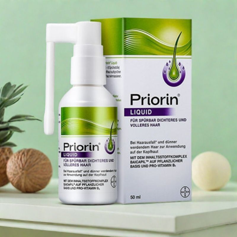 [ประกันภัยภาษีผมตรง] Priorin Bayer Hair Extra Density Essence Spray Anti-Hair Loss Hair Care จัดแต่ง