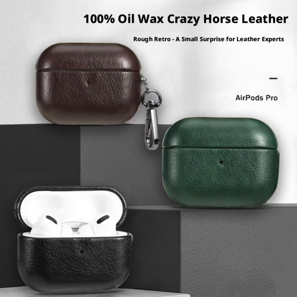 สําหรับ Airpods Pro 3 2 กรณีหนังธุรกิจแม่เหล็กชาร์จหูฟังหูฟังสําหรับ Apple AirPod 4 3 2 1 Pro 2nd Fu