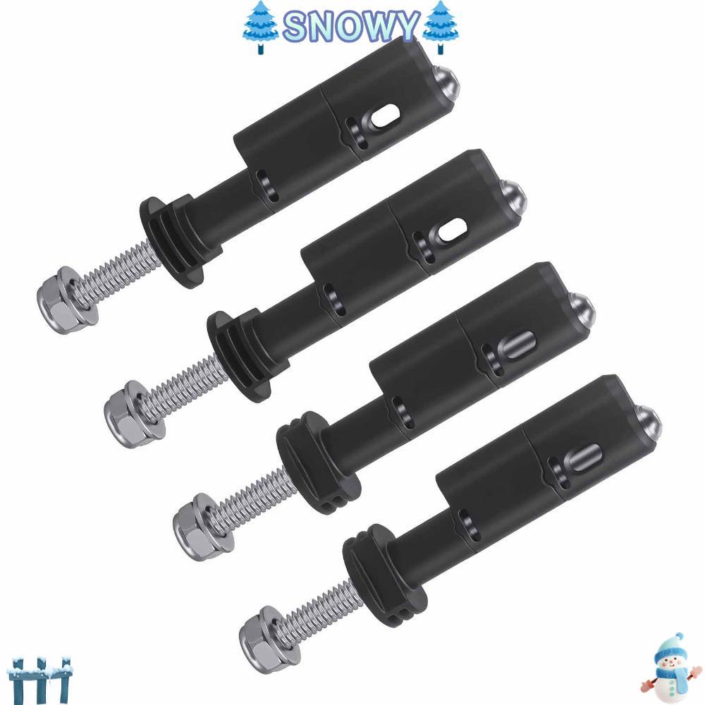 SNOWY หมุดยึด 4 ชิ้น, สแตนเลสเข้ากันได้กับ MaxTrax MKII หมุดยึดบอร์ดลาก, ความยาว 140 มม.ล็อคออกแบบล็