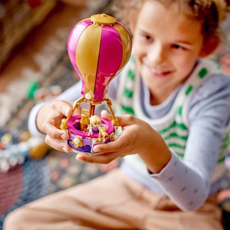 เข้ากันได้กับเลโก้ซีรีส์ 43216 Princesss Magic Journey Girl ประกอบอาคารบล็อกของเล่นของขวัญ