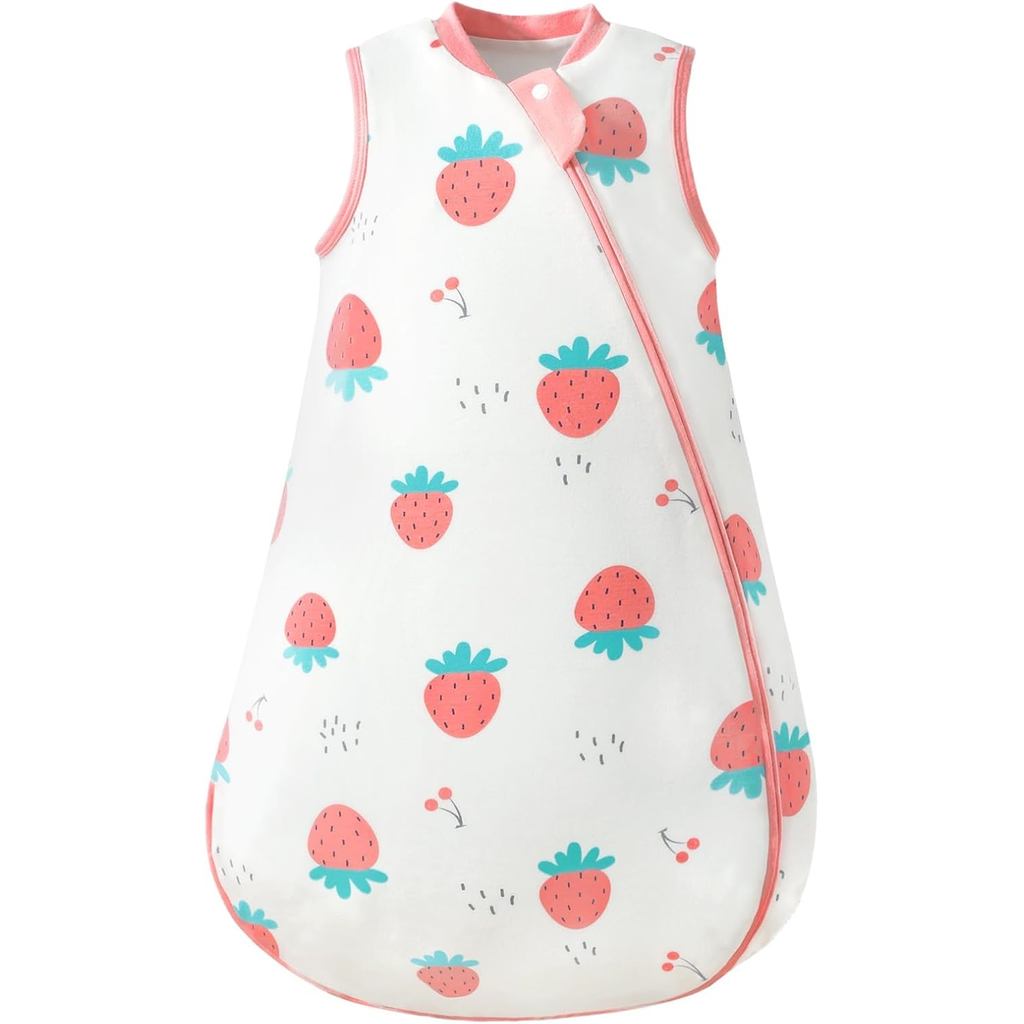1.0 Tog 2.5 Tog Baby Sleep Sack, 100% Cotton Baby Sleeping Bag 3-24M, 2-Way Zipper Baby Wearable ผ้า