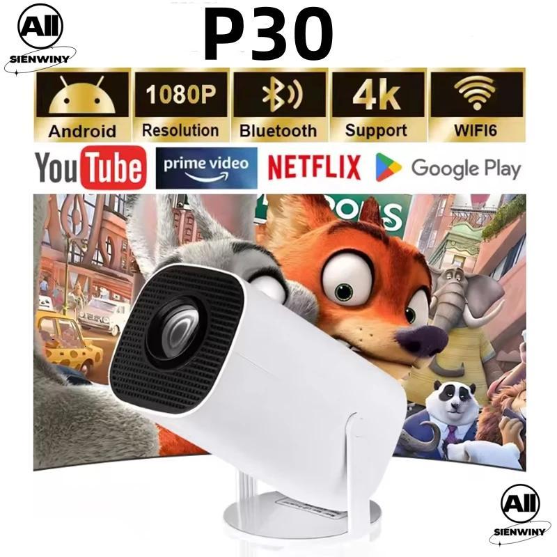 โปรเจคเตอร์มินิ projector P30 PRO โปรเจคเตอร์ดูหนัง WiFi 1920*1080P HD รองรับการแชร์หน้าจอมือถือ โปร