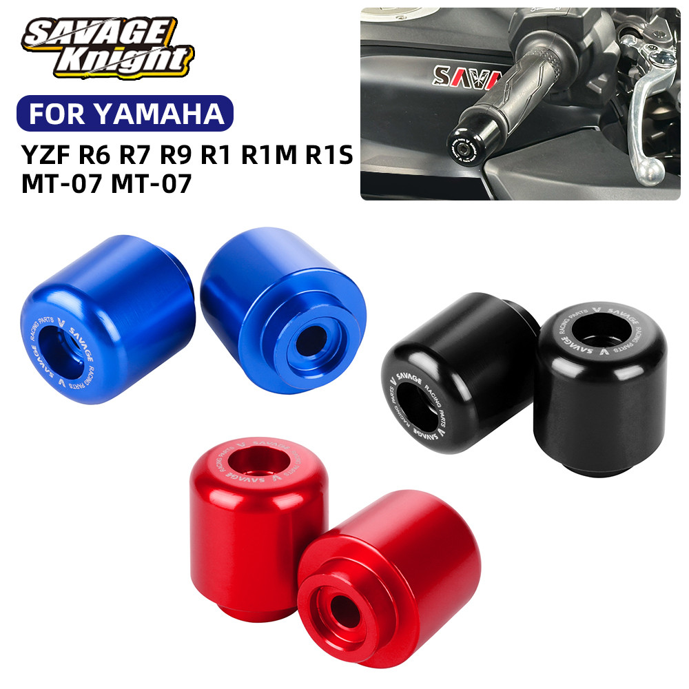 SA 2025 YZF R1 Handlebar End Grip Caps บาร์น้ําหนักปลั๊กสําหรับ Yamaha YZF R6 YZF R7 YZF R1 YZF-R6 Y