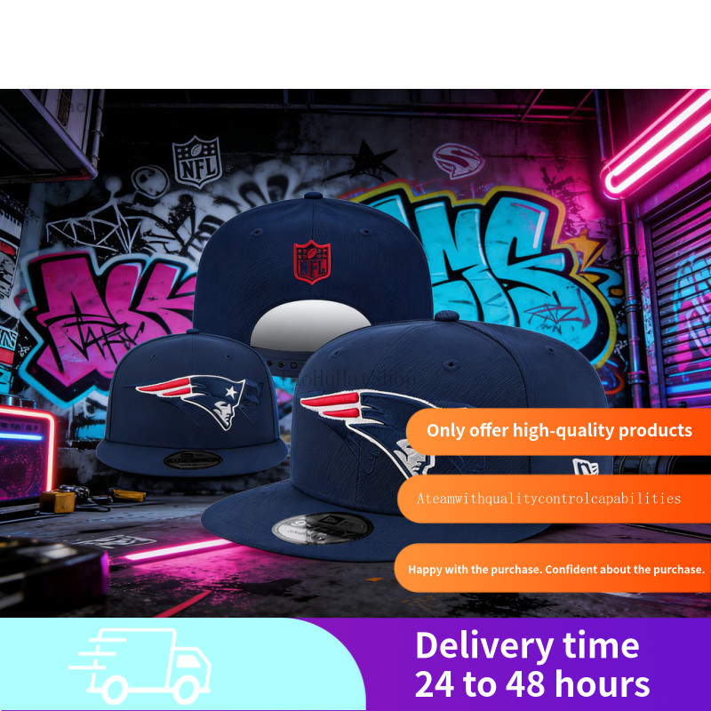 New eraThe football teamNew England Patriotsbaseball caps for menWomens Wide Brim Hat (หมวกขนาดบวกรุ
