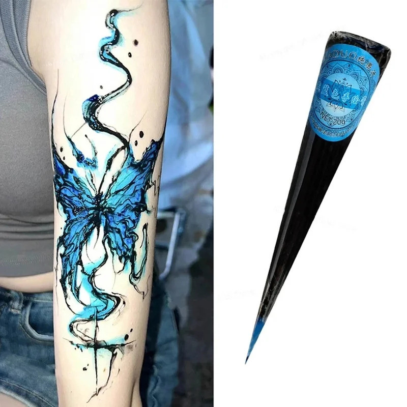 Body Art Paint Henna Tattoo Cream Indian Henna Cones รอยสักชั่วคราวสําหรับภาพวาดร่างกายพิเศษ