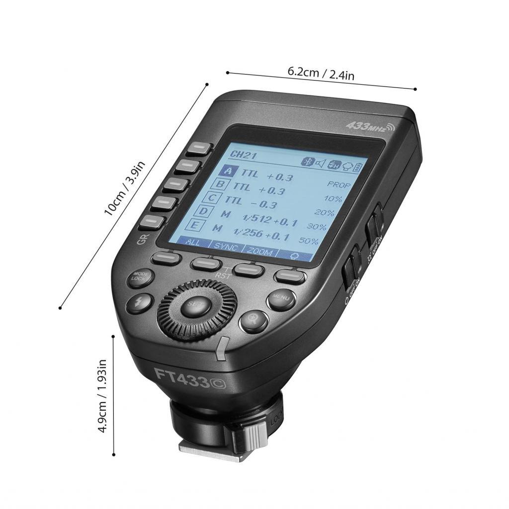 Godox FT433 TTL แฟลชไร้สาย 433MHz สัญญาณควบคุม 1/8000s HSS APP ใช้งานร่วมกับ Canon R8 R6 R5 850D 800