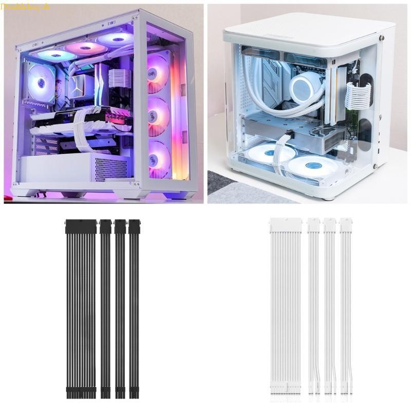 Doublebuy 18AWG สายสําหรับ Gaming PC นุ่ม Braided1x24Pin 1x8Pin GPU 2x8Pin PCIE