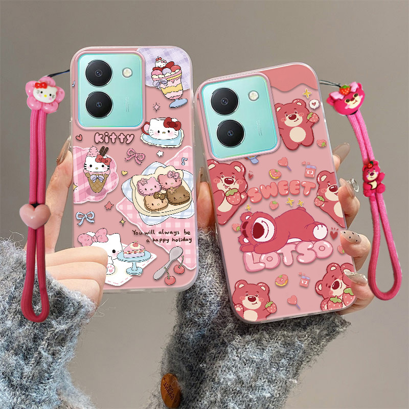 เคส vivo y36 4g เคส vivo y27s เคสโทรศัพท์ป้องกันการตกน่ารัก