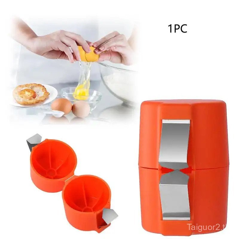 Egg Opener, 1 Count Silicone Egg Cracking Tool, Egg Separator, Kitchen Egg Utensils, Household Kitch