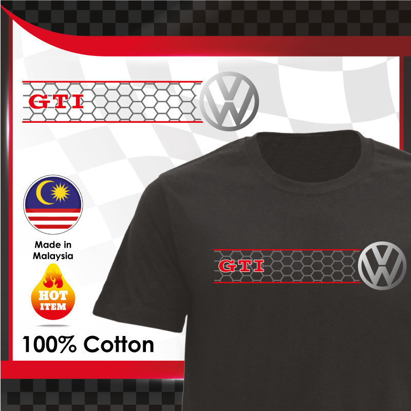 Mp 2025 X Volkswagen Golf Gti Mk5 Mk6 Mk7 Mk8 Motorsports เสื้อยืดคอกลม 100% Baju Lelaki D-13