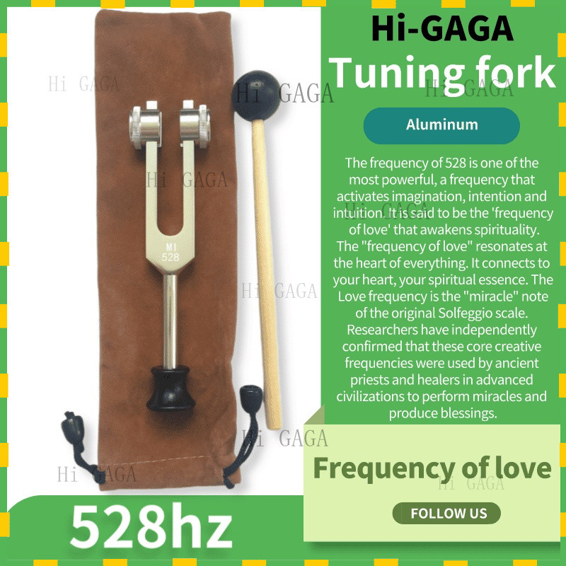 ส้อมจูน Healing 528hz Plus Power Tuning Fork MI528 Tuning Fork 528 Tuning Fork with Massage Base Clo
