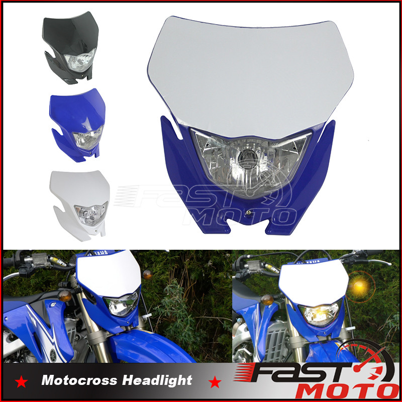 ZEnduro Supermoto ไฟหน้าสิ่งสกปรกจักรยานวิ่งสำหรับ Yamaha TT-R230 TT-R125 WR 250 450 R/F/X YZ250ไฟหน