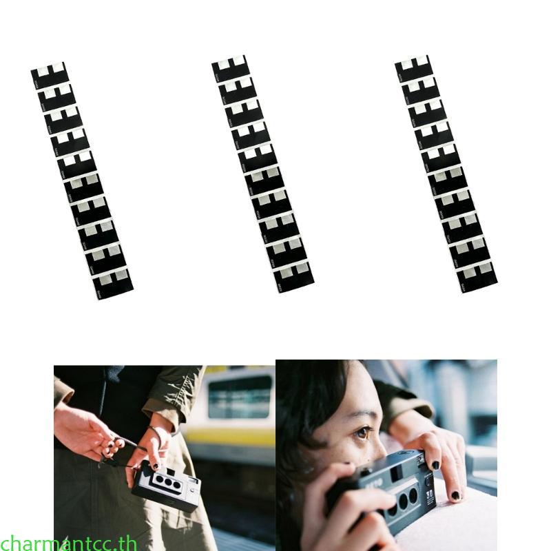Charmantcc 10 ชิ้น DX สติกเกอร์ 135 ฟิล์มแพ็คฟิล์ม Cassette DX Coded สติกเกอร์สําหรับ ISO50 ISO100 I