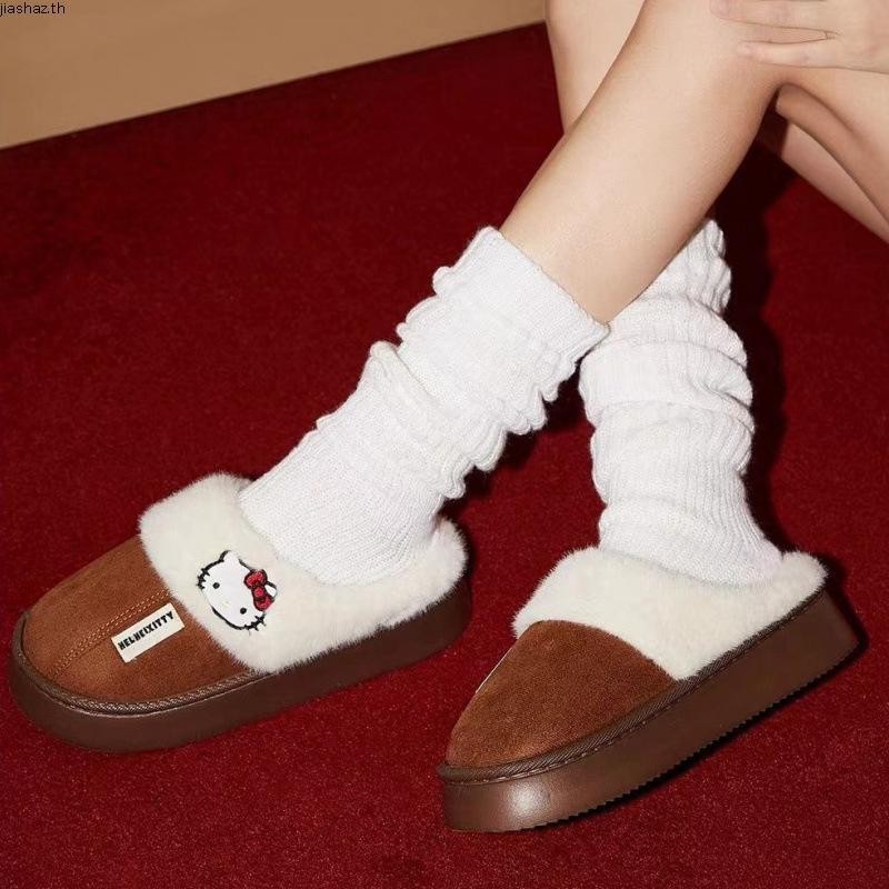 (พร้อมส่งจากไทย) Gukoo x Hello Kitty Slippers รองเท้าคิตตี้