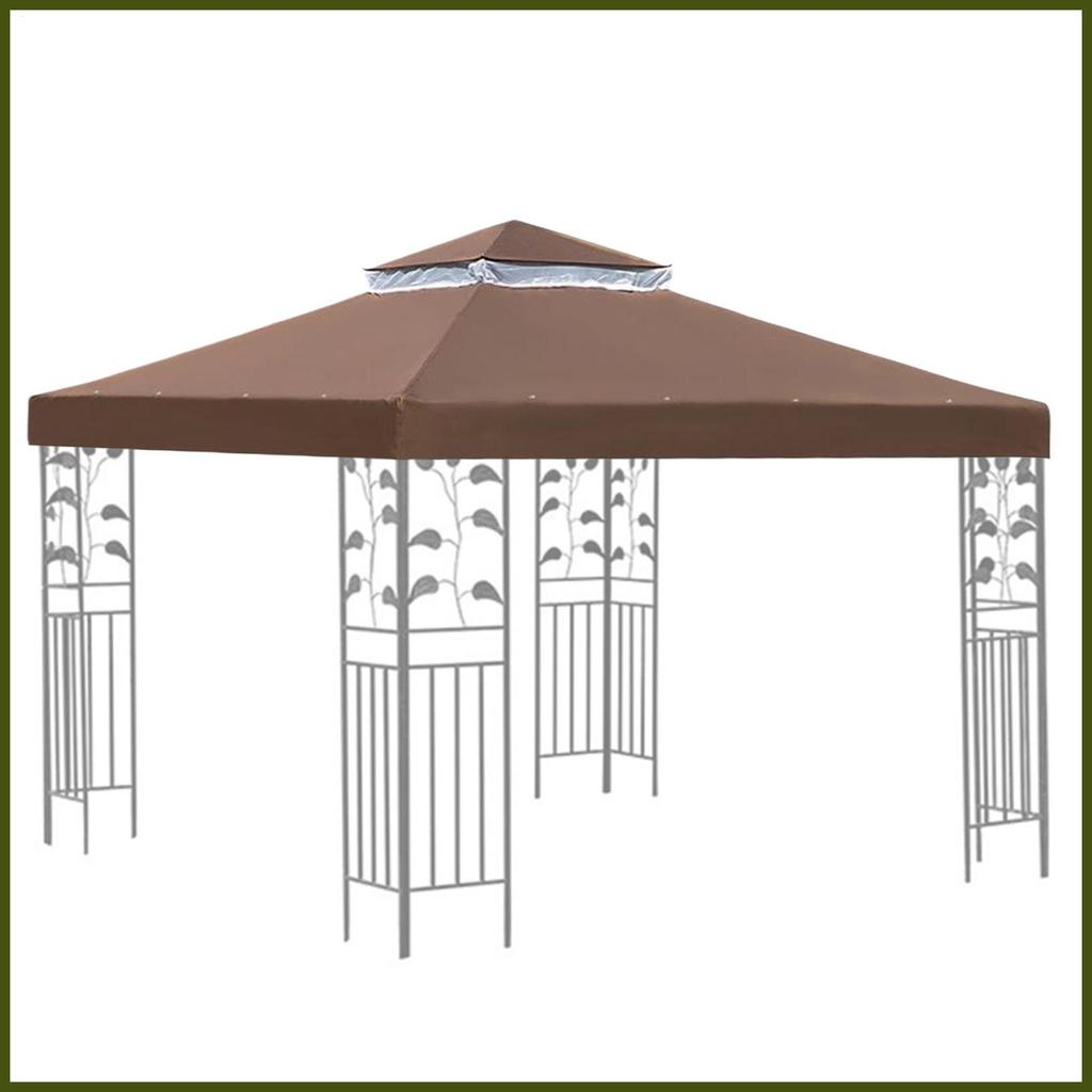 Gazebo เปลี่ยน Canopy เปลี่ยน Gazebo Canopy หลังคาบังแดดกันน้ําด้านบนพร้อมสองชั้นสําหรับ Barbeque to