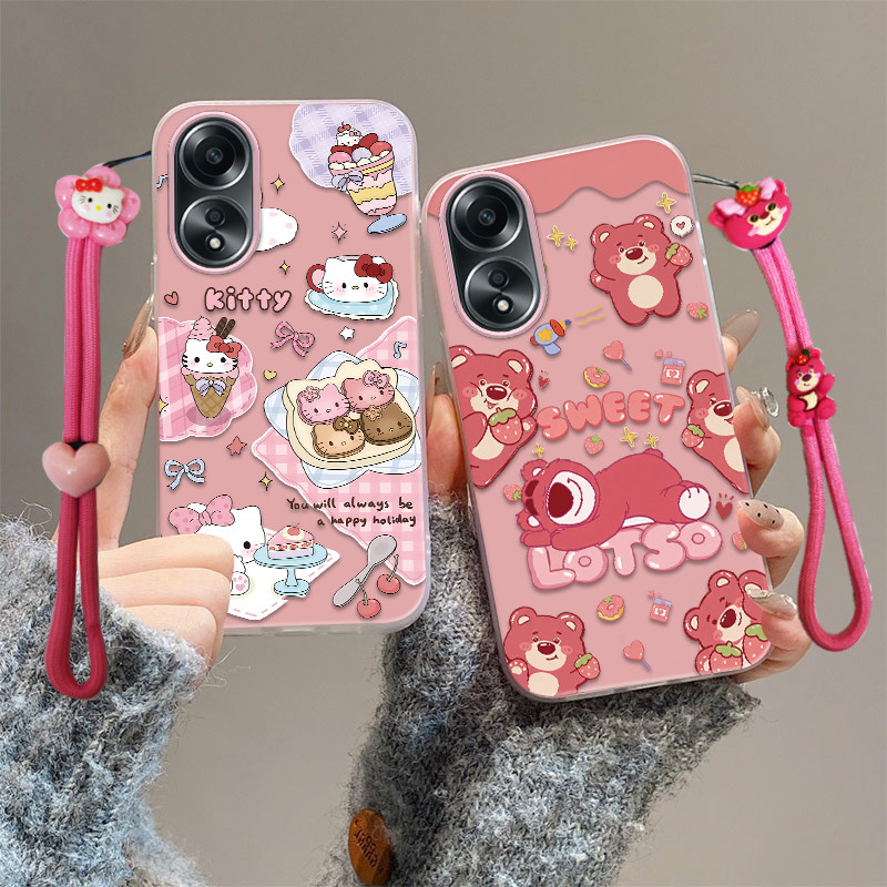 เคส oppo a58 เคส oppo a78 เคสโทรศัพท์ป้องกันการตกสุดน่ารัก