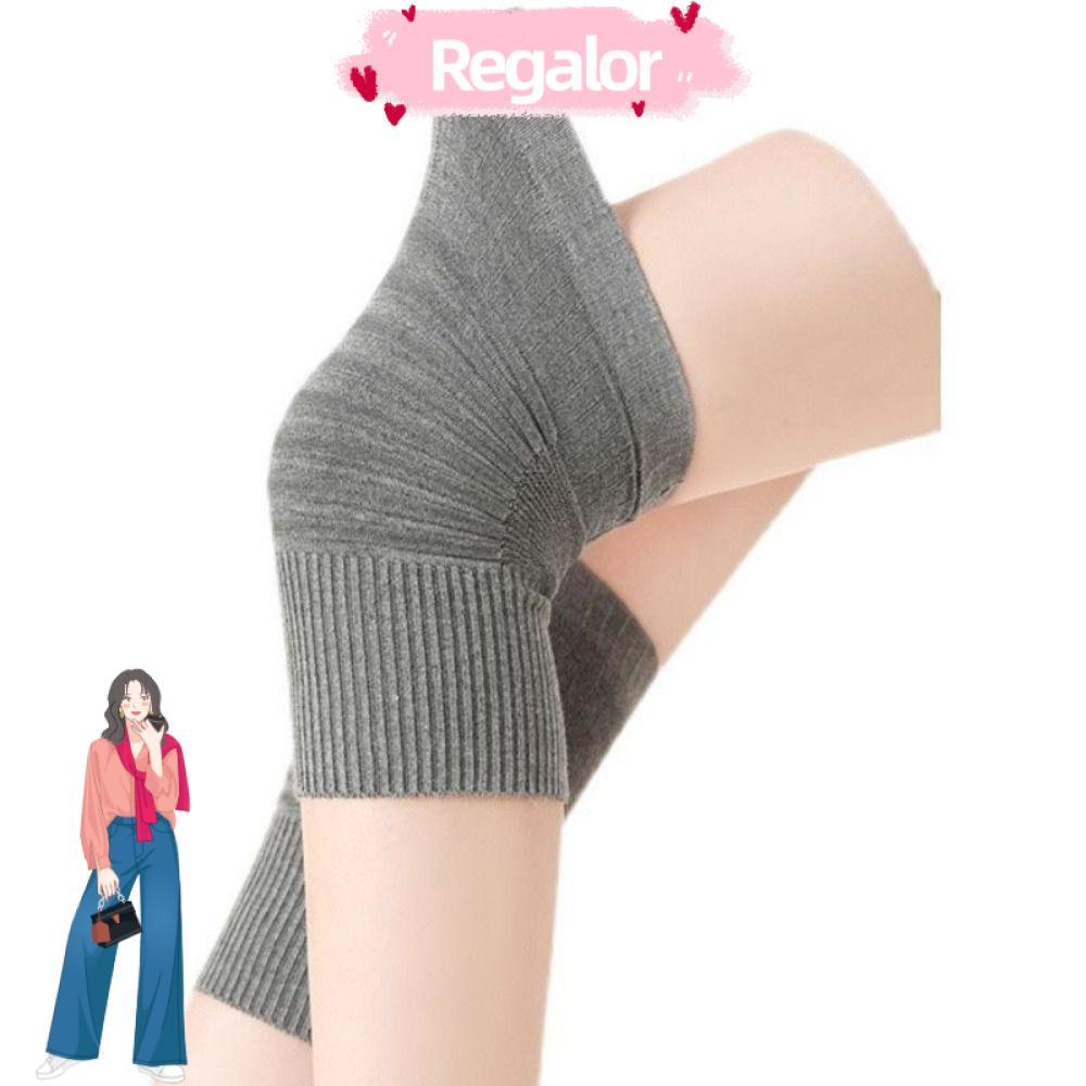 สนับเข่า REGALOR แบบบีบอัด ผ้าฝ้ายและยางยืด สวมใส่สบายสำหรับเล่นกีฬา และใช้กลางแจ้ง