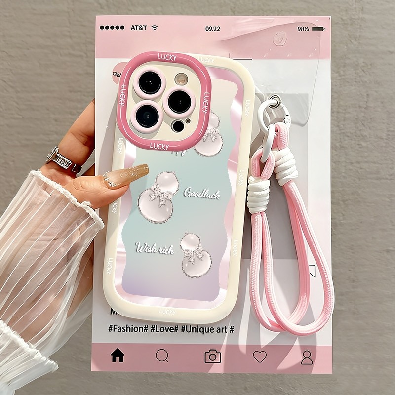 เคส+สร้อยข้อมือ OPPO A3X A3 A7 A5S A12 A11K A3S A12E A15 A15S A16 A16S A54S A16K A16E A17 A17 A17K A