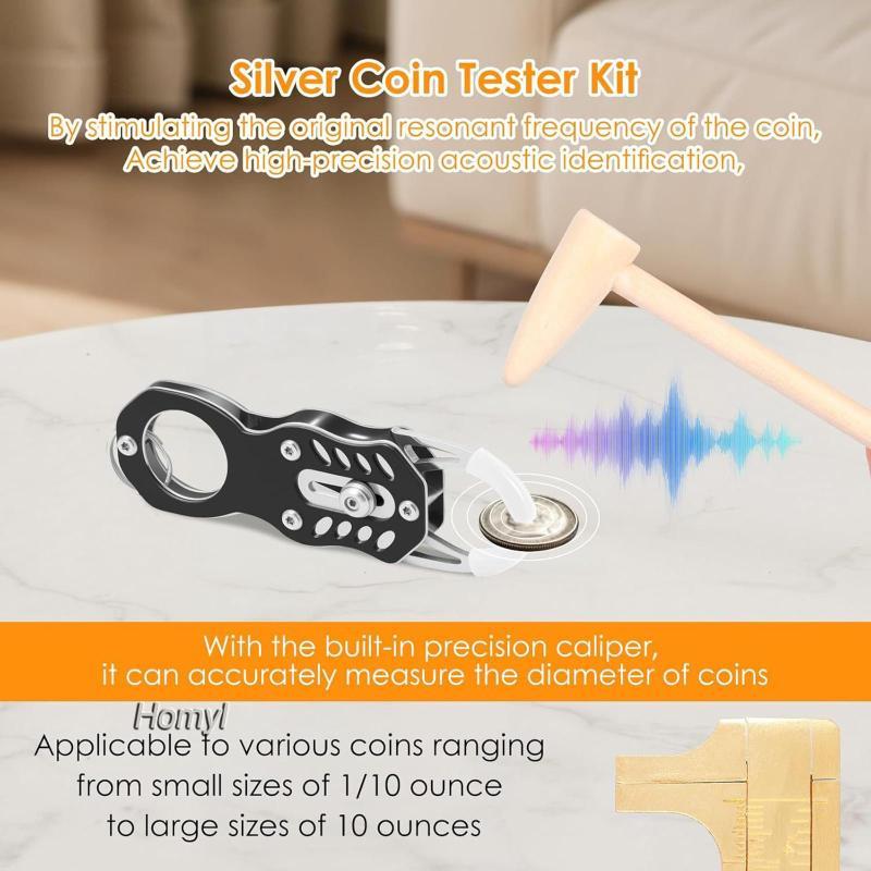 [Homyl] Compact Coin Ping Pinger Validation Kit ใช้งานง่ายสําหรับ UK Challenge Coin Token Wallet Hol