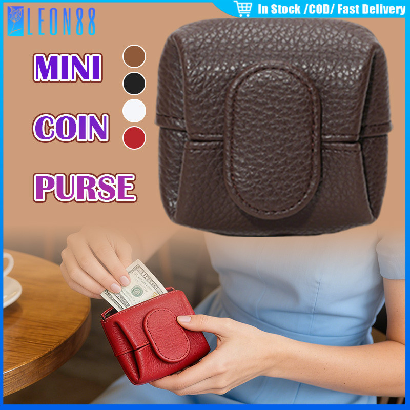 ของมาใหม่！กระเป๋าใส่เหรียญใบจิ๋ว กระเป๋าสตางค์ ขนาด9*9CM ที่เก็บของเล็ก หูฟัง สารชาร์จ แหวน แบบพกพา น่ารัก สีสันสดใส
