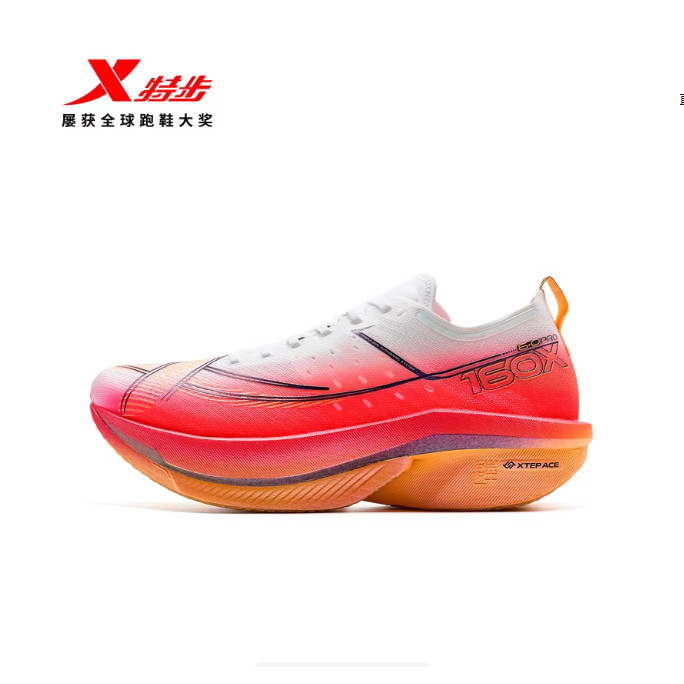 XTEP/Special Walk 160X6.5 PRO รองเท้าวิ่งรองเท้าผู้ชาย Champion Racing แผ่นคาร์บอน Shock Absorption 