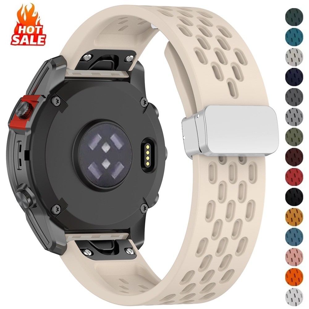 20 มม.22 มม.26 มม.ซิลิโคนสําหรับ Garmin Fenix 8 43 มม.47 มม.51 มม.แม่เหล็กสําหรับ Garmin Enduro 3 2