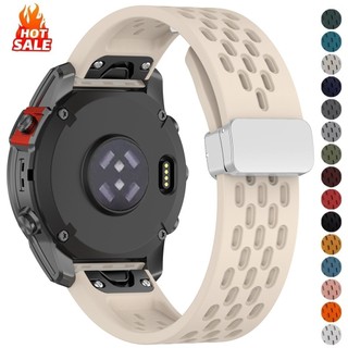 20 มม.22 มม.26 มม.ซิลิโคนสําหรับ Garmin Fenix 8 43 มม.47 มม.51 มม.แม่เหล็กสําหรับ Garmin Enduro 3 2