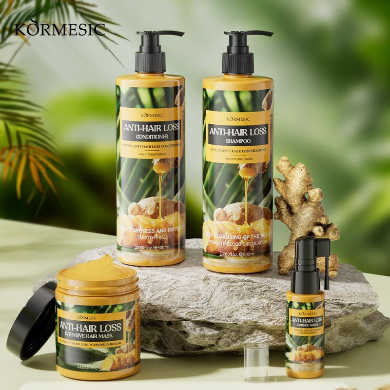 ขายร้อนอินโดนีเซีย BPOBMKORMESICHaircare Series กลิ่นสมุนไพรเหมาะสําหรับสุภาพสตรีแชมพูขิงผลิตภัณฑ์ดู