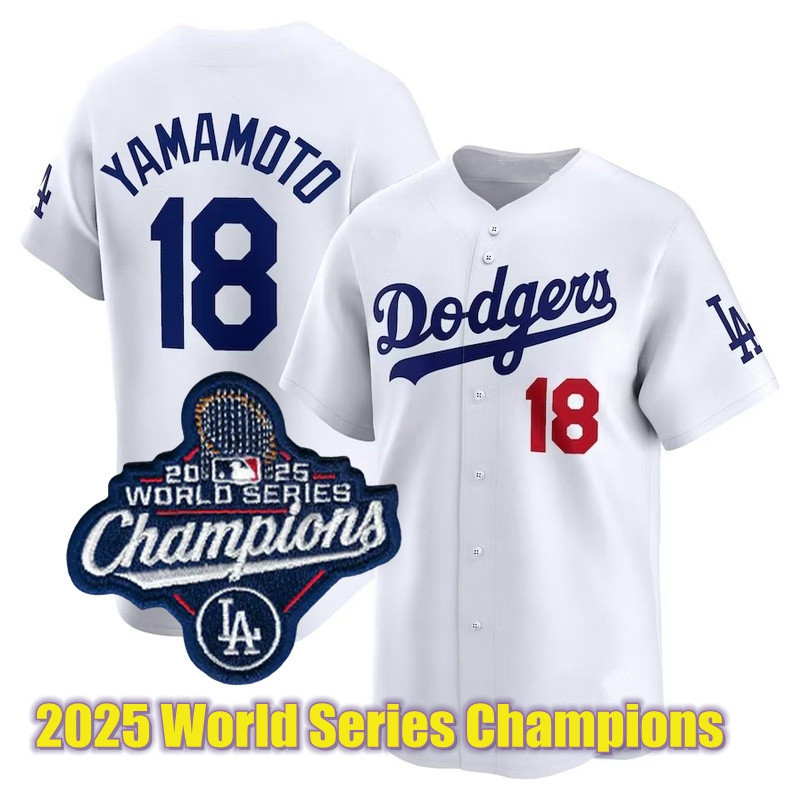 Mens LA Dodgers Gold Championship Jersey