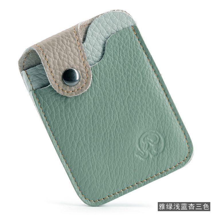 Little Cygnus First Layer Cowhide ผู้ถือบัตรหนังแท้ ID Holder Bank ผู้ถือบัตรรถ Key Holder 26331LYJ