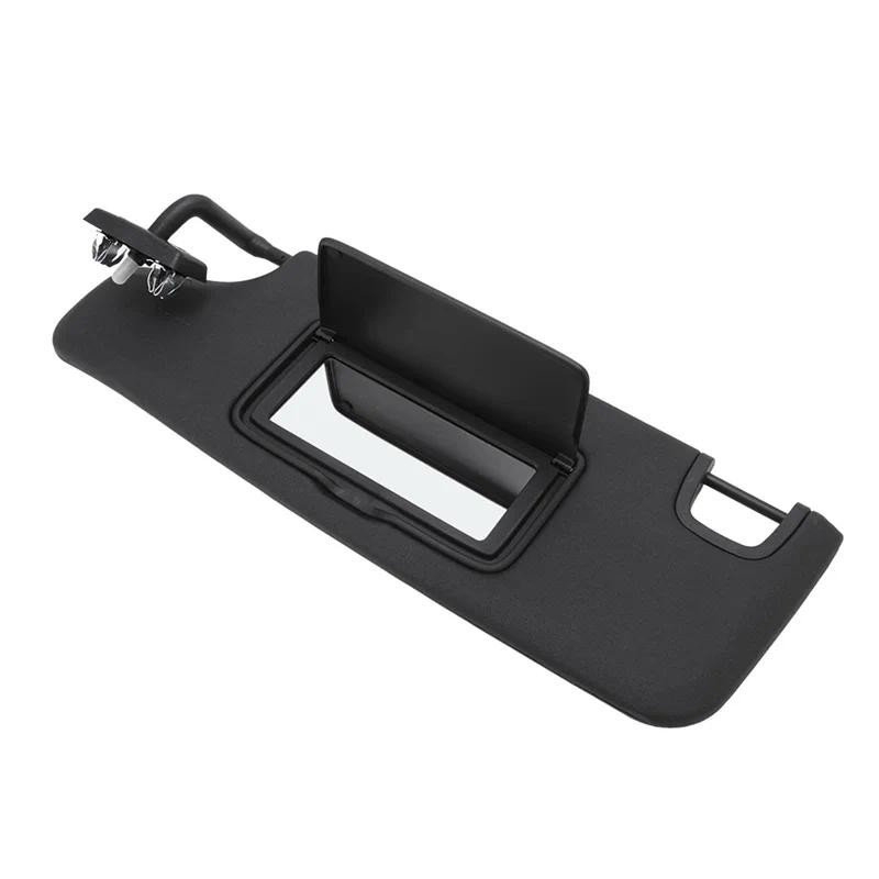 ไดร์เวอร์ด้านข้าง Sun Visor ซ้ายสีดําภายในรถ 6CJ07DX9AA สําหรับ Jeep Wrangler JK 2007-2017