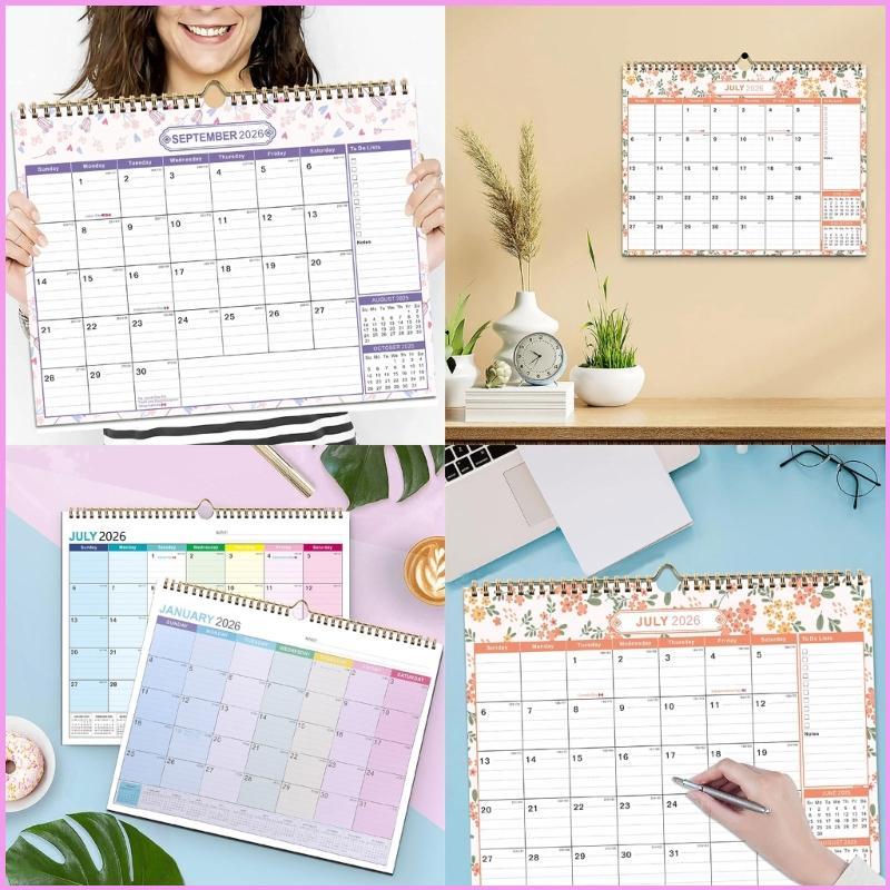 Cinn Calendar 2025-2026 Weekly Planner Wall Calendar ปฏิทินปีโรงเรียนสําหรับ Office