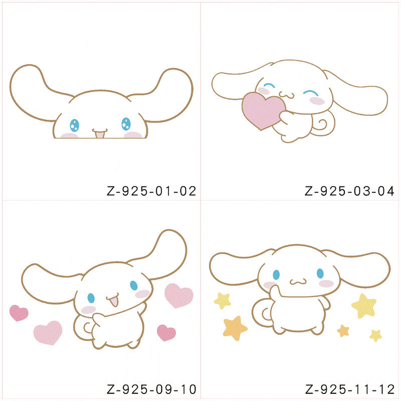 [Cartoon Waterproof Stickers ~] White Dog Cinnamoroll Babycinnamoroll Car Electric Car Stickers Cart